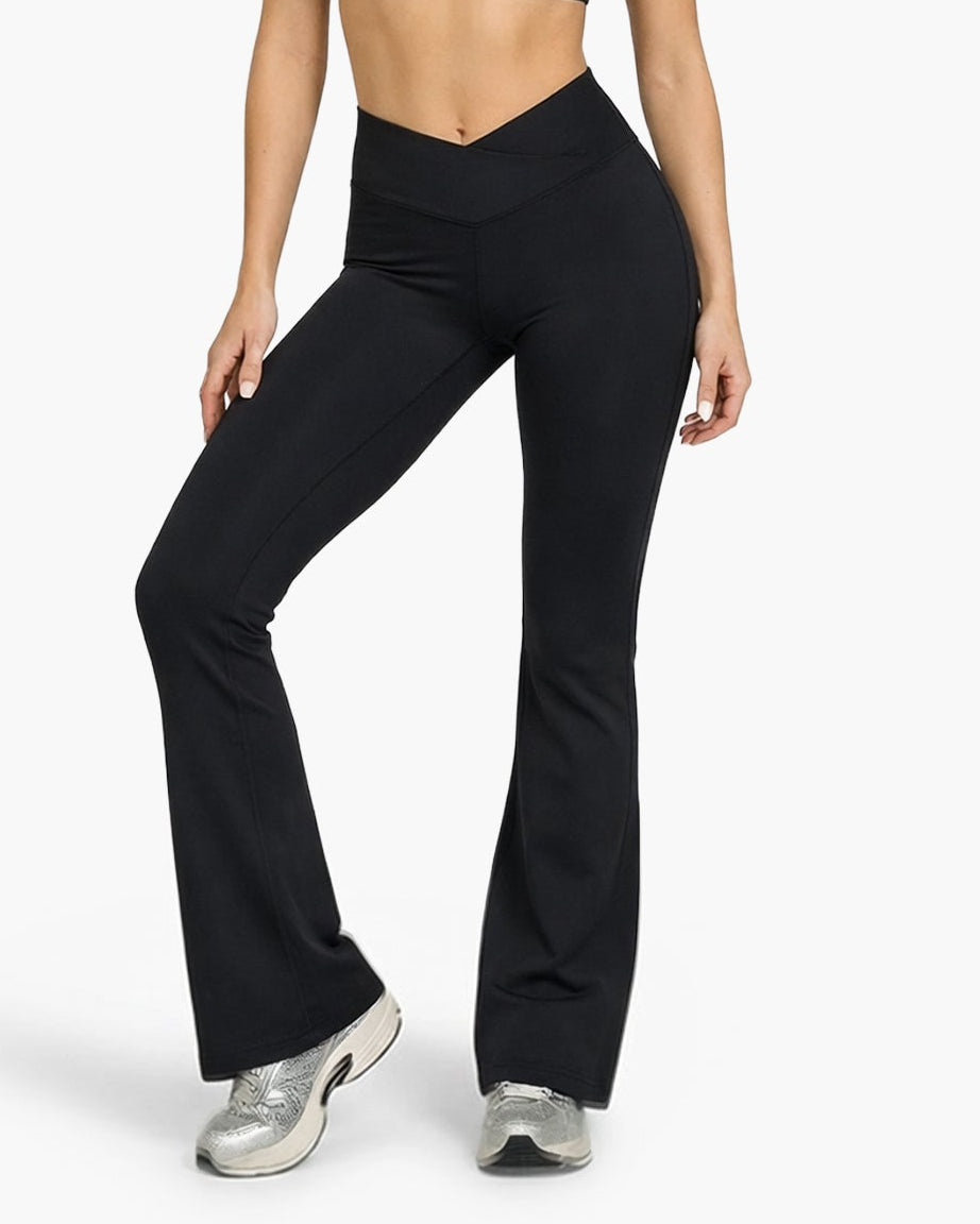 EveryMove™ V-Waist Flared Leggings | Jet Black