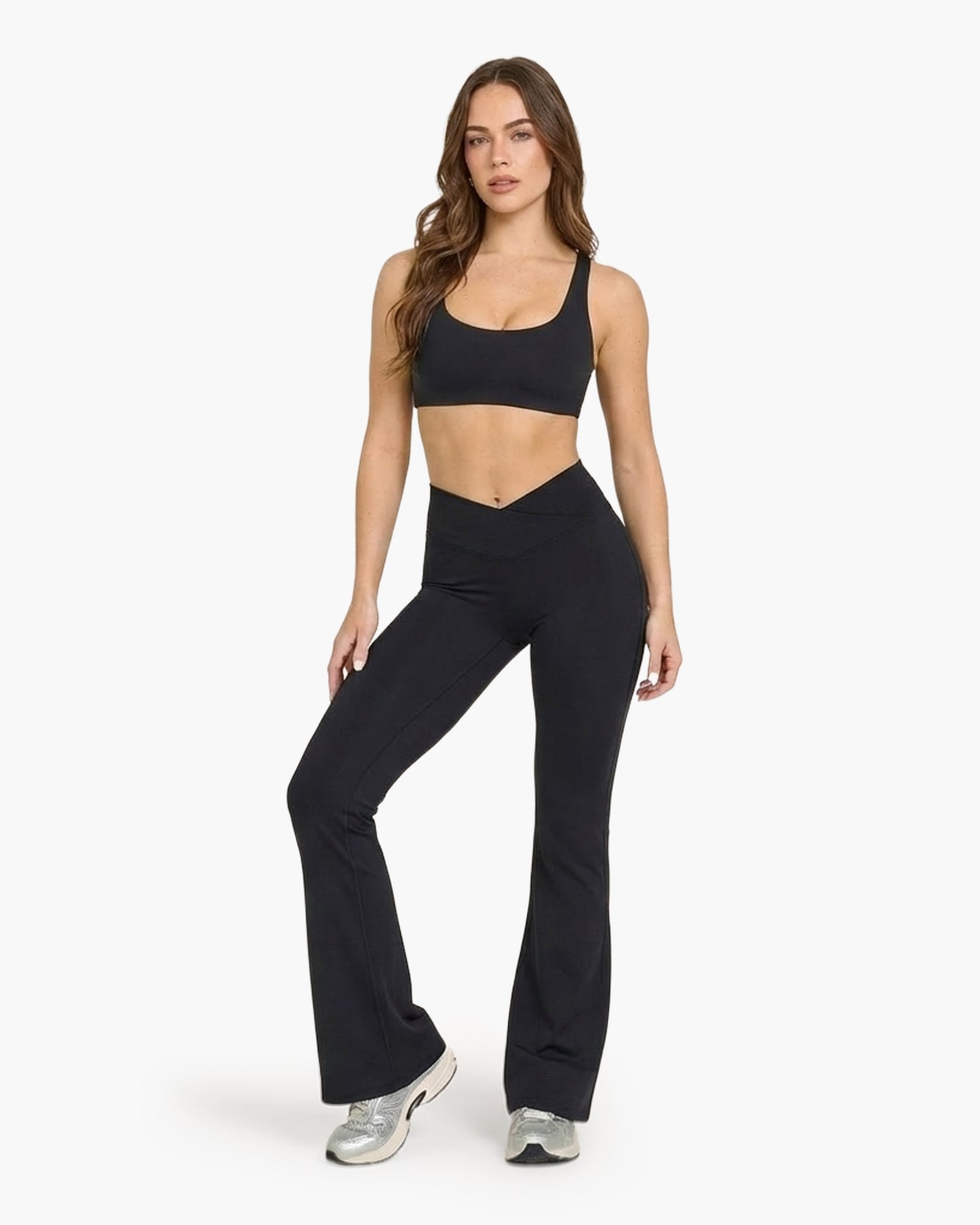 EveryMove™ V-Waist Flared Leggings | Jet Black