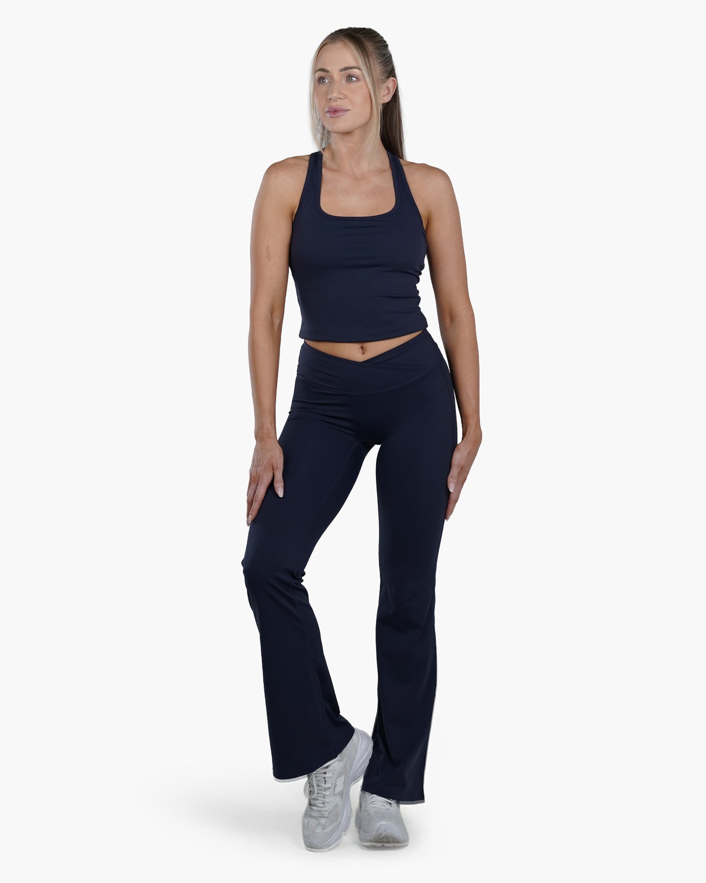EveryMove™ V-Waist Flared Leggings | Deep Navy
